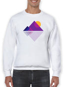 Landscape In Polygons Sweatshirt Men's -GoatDeals Designs