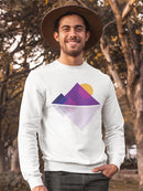 Landscape In Polygons Sweatshirt Men's -GoatDeals Designs