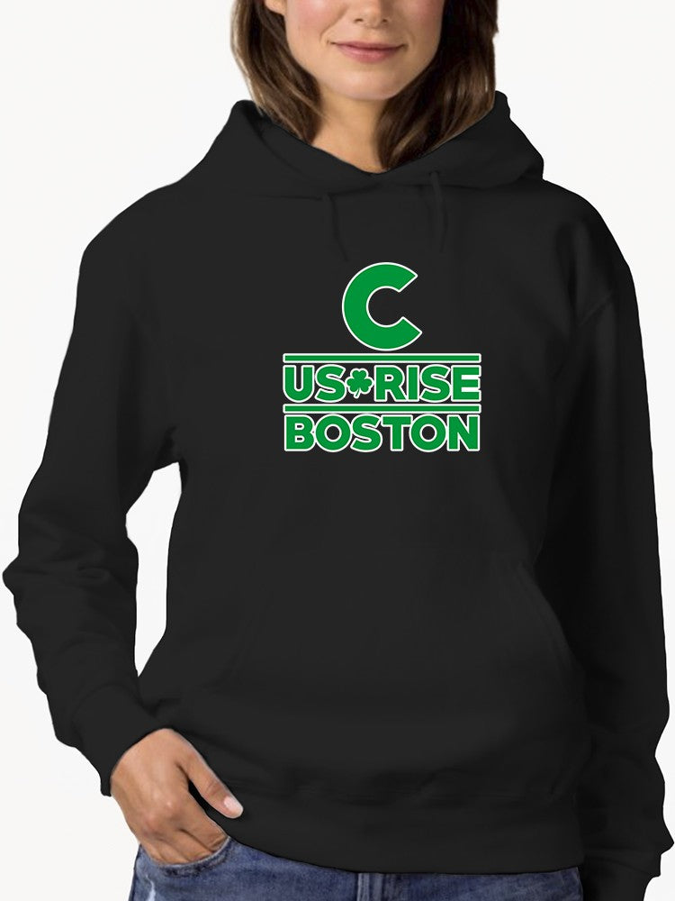 C Us Rise, Boston Hoodie Women's -GoatDeals Designs