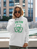 Boston Basketball Shamrock Hoodie Women's -GoatDeals Designs