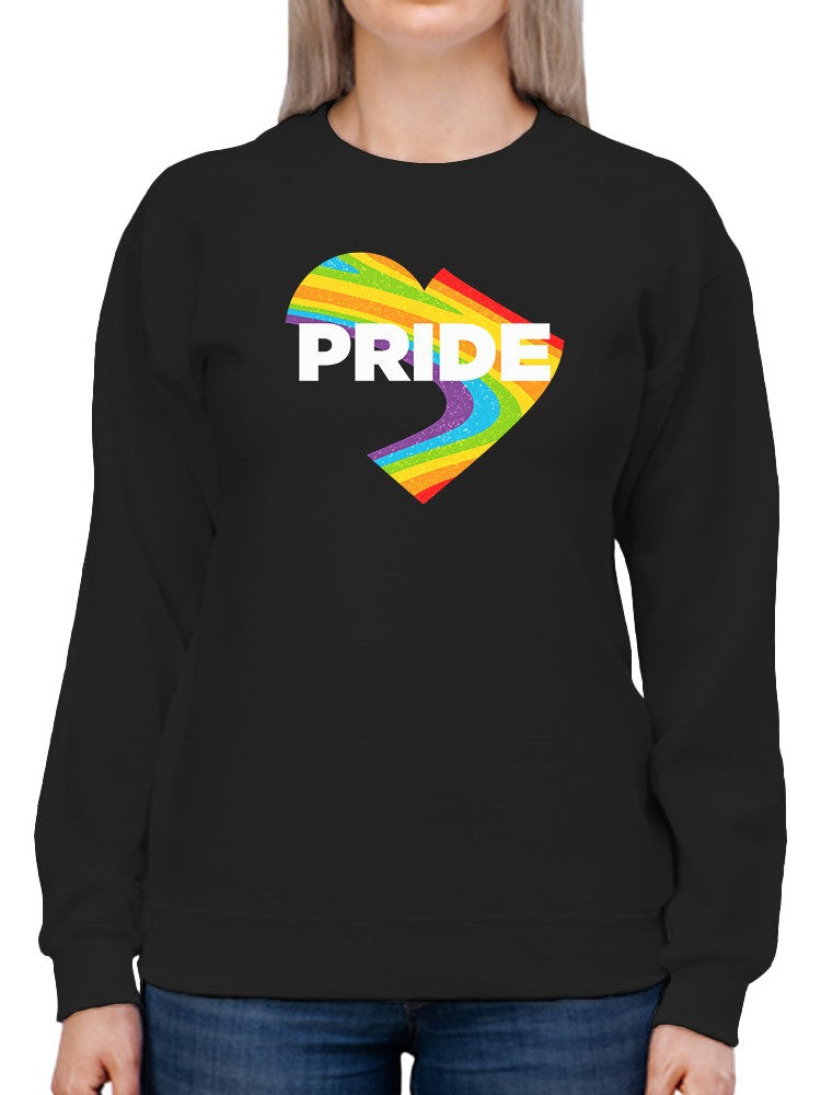 Pride Rainbow Heart. Sweatshirt Women's -GoatDeals Designs