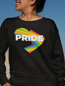 Pride Rainbow Heart. Sweatshirt Women's -GoatDeals Designs