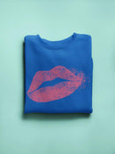 Drawn Lips Sweatshirt Women's -GoatDeals Designs