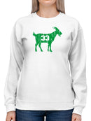 The Goat, 33 Sweatshirt Women's -GoatDeals Designs