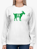 The Goat, 33 Sweatshirt Women's -GoatDeals Designs