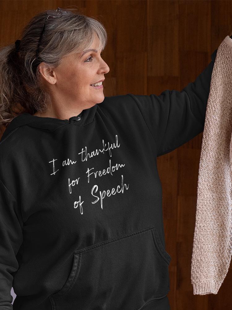 Thankful For Freedom Of Speech Hoodie Women's -GoatDeals Designs