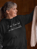 Im Thankful For Dark Chocolate Hoodie Women's -GoatDeals Designs