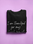 I'm Thankful For My Church Fam Sweatshirt Women's -GoatDeals Designs