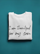 I'm Thankful For My Son! Sweatshirt Men's -GoatDeals Designs