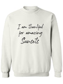 Thankful For The Sunsets Sweatshirt Men's -GoatDeals Designs