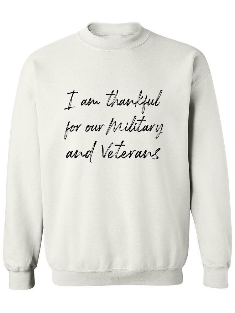Tankful For Military Veterans Sweatshirt Men's -GoatDeals Designs