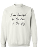 Thankful For The Starry Skies Sweatshirt Men's -GoatDeals Designs
