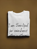 Thankful For The Rainbows! Sweatshirt Men's -GoatDeals Designs