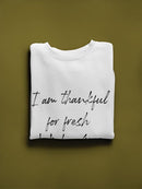 Thankful For Baked Cookies Sweatshirt Men's -GoatDeals Designs