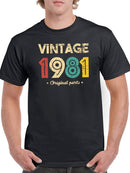 Vintage 1981 Tee Men's -GoatDeals Designs