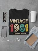Vintage 1981 Tee Men's -GoatDeals Designs