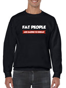 Fat People, Harder To Kidnap Sweatshirt Men's -GoatDeals Designs