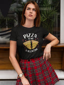 Pizza, My Valentine Shaped Tee Women's -GoatDeals Designs