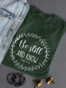 Be Still And Know Tee Women's -GoatDeals Designs