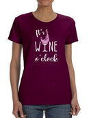 It's Wine O'clock Tee Women's -GoatDeals Designs