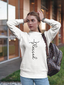 Blessed Text Sweatshirt Women's -GoatDeals Designs