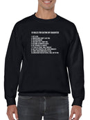 10 Rules To Date My Daughter Sweatshirt Men's -GoatDeals Designs