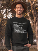 10 Rules To Date My Daughter Sweatshirt Men's -GoatDeals Designs