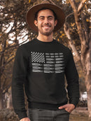American Flag With Bullets Sweatshirt Men's -GoatDeals Designs