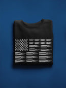 American Flag With Bullets Sweatshirt Men's -GoatDeals Designs