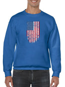 A Torn American Flag. Sweatshirt Men's -GoatDeals Designs