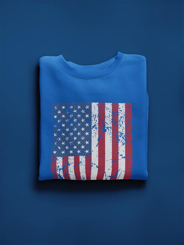 A Torn American Flag. Sweatshirt Men's -GoatDeals Designs