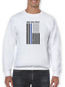 Blue Stripe Flag, Protect Sweatshirt Men's -GoatDeals Designs