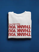 Thank You Upside Down Sweatshirt Men's -GoatDeals Designs