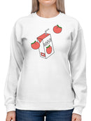 Juice Box Of Orange Sweatshirt Women's -GoatDeals Designs