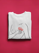 Flowers And A Woman's Body Sweatshirt Women's -GoatDeals Designs