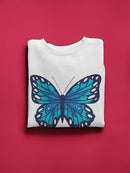 Cute Blue Butterfly. Sweatshirt Women's -GoatDeals Designs