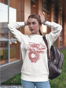 A Red Dragon Sweatshirt Women's -GoatDeals Designs