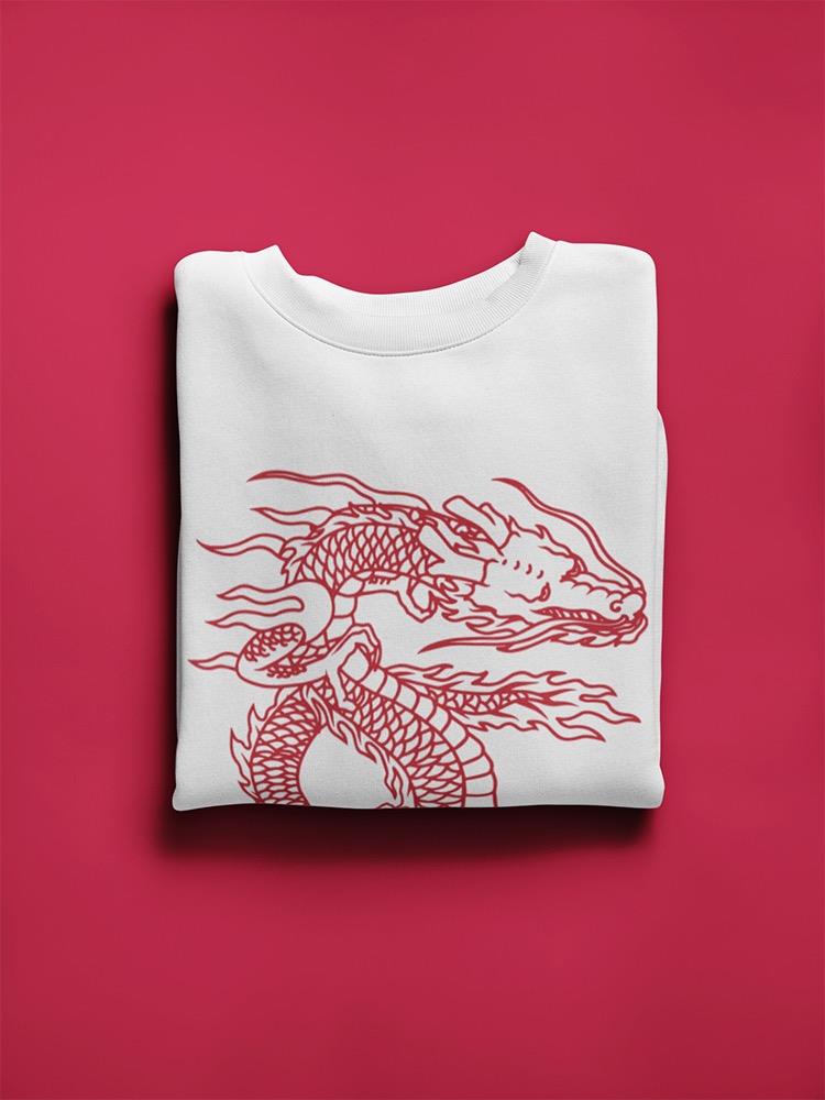 A Red Dragon Sweatshirt Women's -GoatDeals Designs