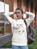 Hummingbirds And Flowers Sweatshirt Women's -GoatDeals Designs