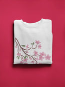 Pink Flowers On A Branch. Sweatshirt Women's -GoatDeals Designs