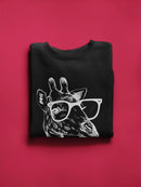 Glasses Giraffe Sweatshirt Women's -GoatDeals Designs