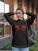Two Red Dragons Sweatshirt Women's -GoatDeals Designs