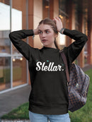 Stellar Text Sweatshirt Women's -GoatDeals Designs
