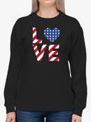 American Love! Sweatshirt Women's -GoatDeals Designs
