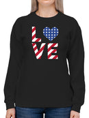 American Love! Sweatshirt Women's -GoatDeals Designs