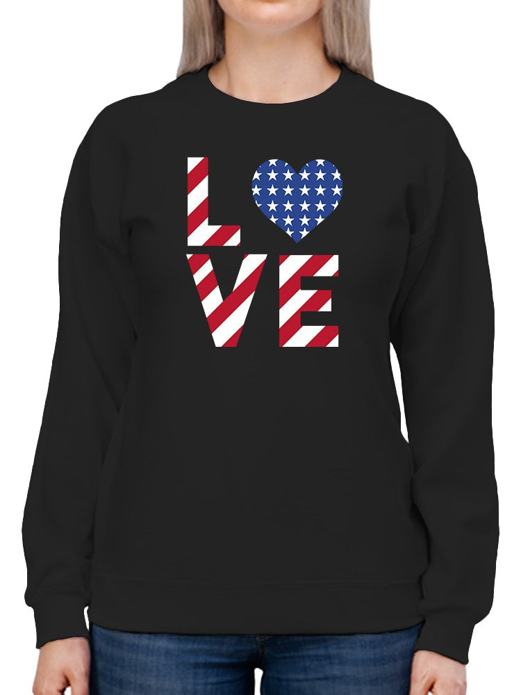 American Love! Sweatshirt Women's -GoatDeals Designs