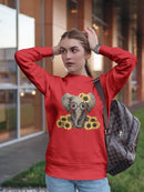 Elephant With Sunflowers Sweatshirt Women's -GoatDeals Designs