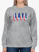 Text Love. Sweatshirt Women's -GoatDeals Designs