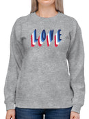 Text Love. Sweatshirt Women's -GoatDeals Designs