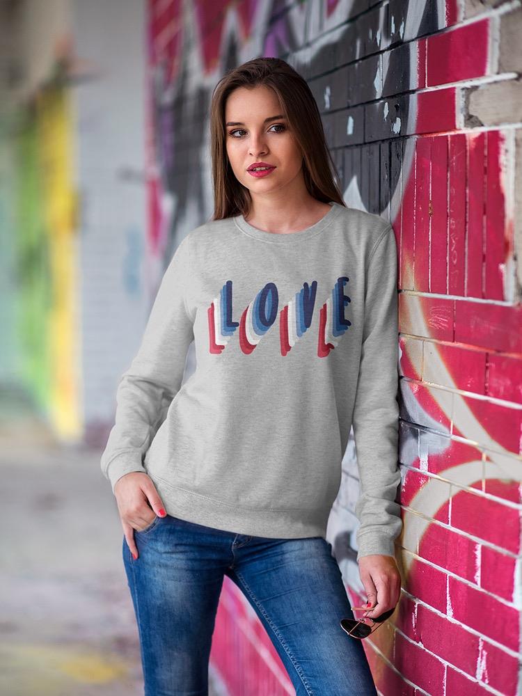 Text Love. Sweatshirt Women's -GoatDeals Designs
